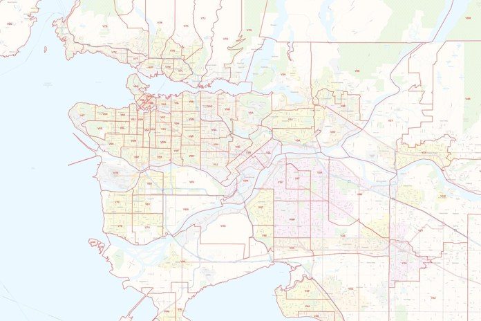 greater-vancouver-postal-code-forward-sortation-areas-map