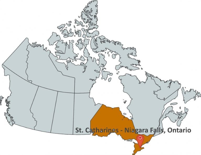 Where is St. Catharines - Niagara Falls, Ontario?