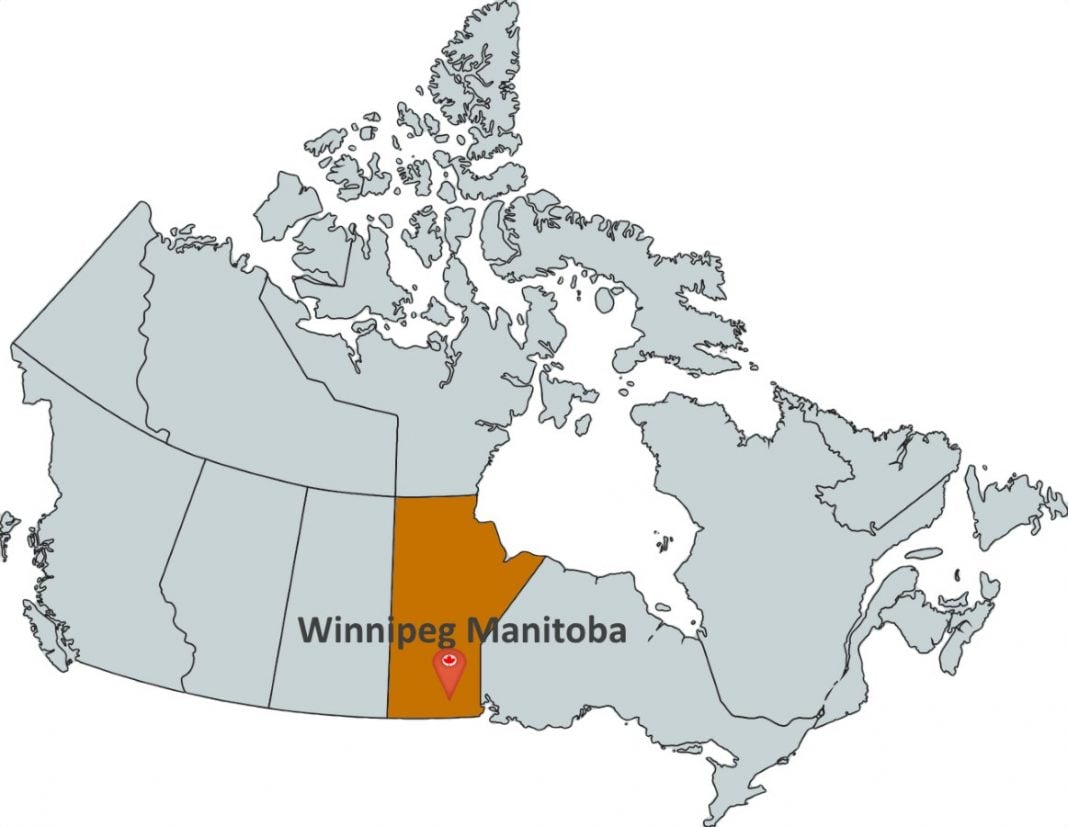 Code zip map manitoba winnipeg Canada Postal