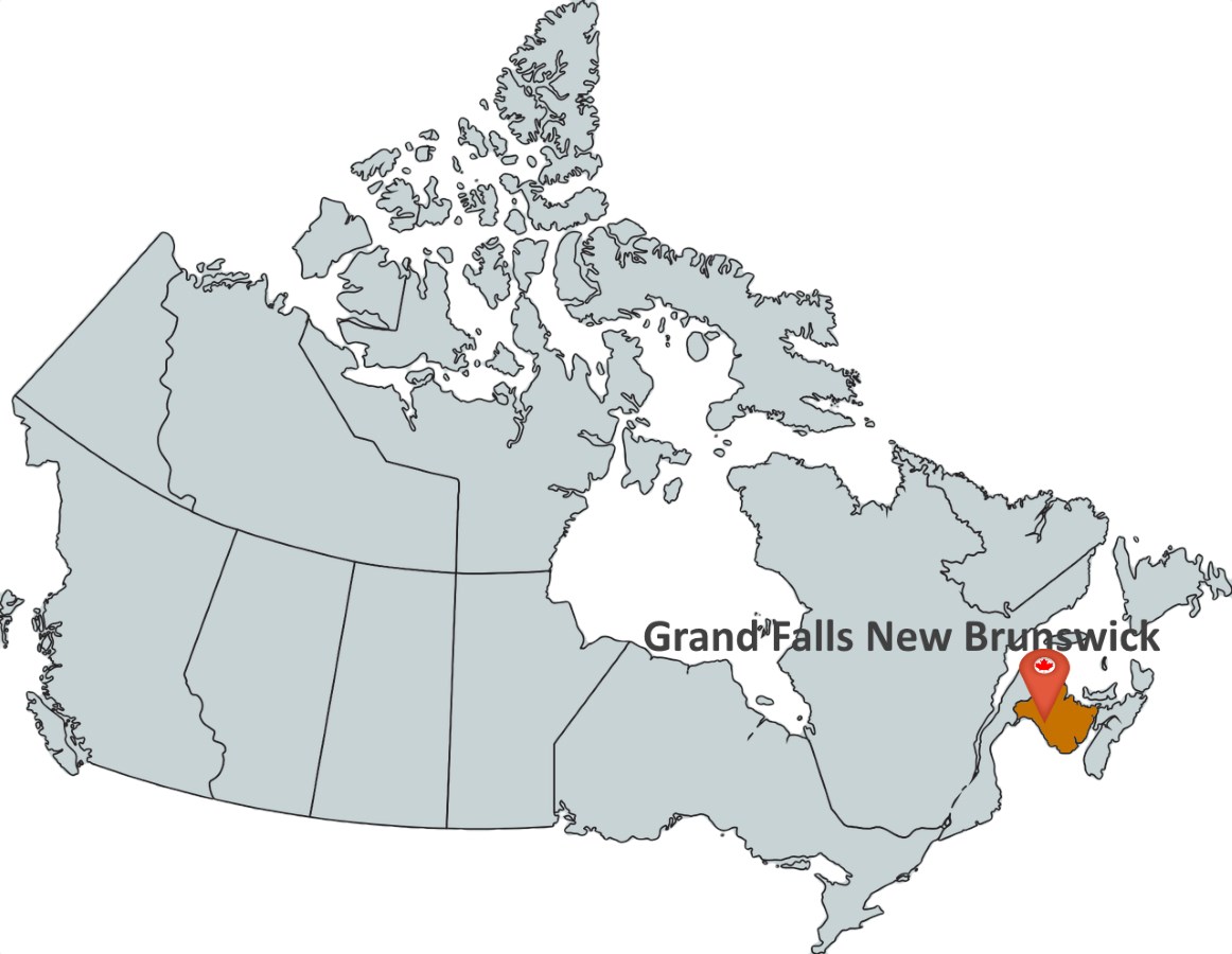 Grand Falls New Brunswick Map Where Is Grand Falls New Brunswick? - Maptrove