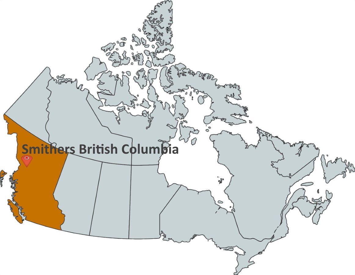 Smithers bc map