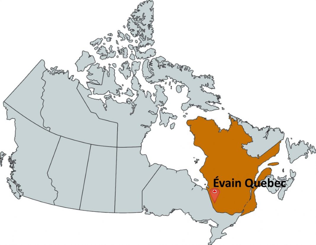 Where is Évain Quebec?