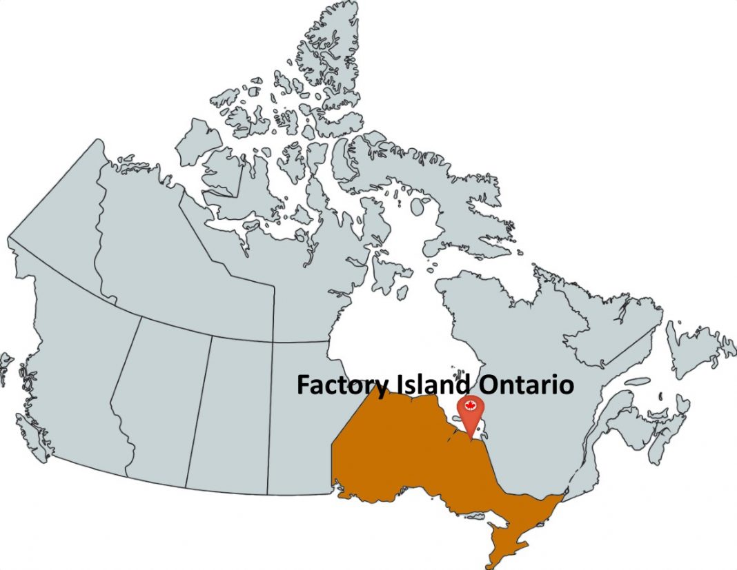 Where is Factory Island Ontario?