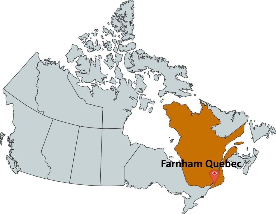 Where is Farnham Quebec?
