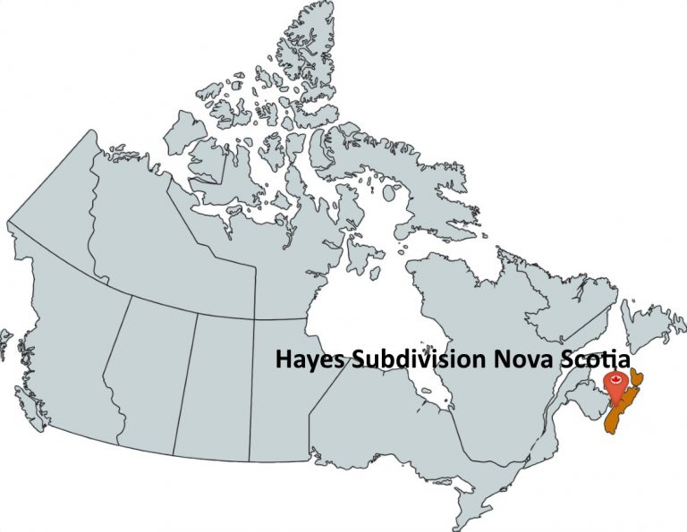 Where is Hayes Subdivision Nova Scotia?