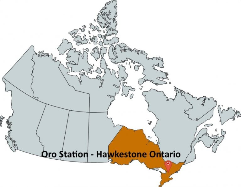 Where is Oro Station - Hawkestone Ontario?