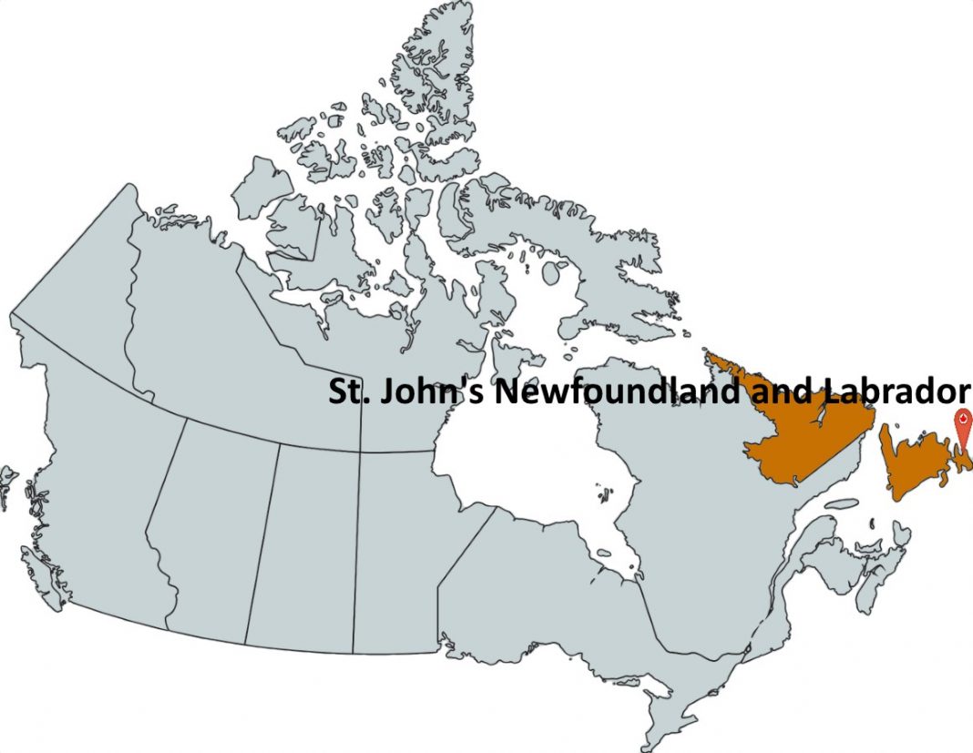 Where is St. John's Newfoundland and Labrador?