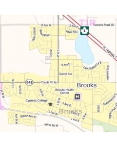 Brooks Alberta Map
