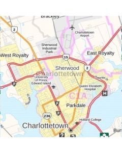 Charlottetown Map Prince Edward Island