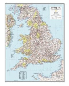 England And Wales Cymru Atlas Of The World 10Th Edition Map