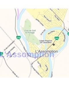 L'Assomption Map, Quebec