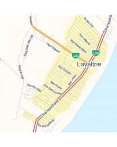 Lavaltrie Map, Quebec