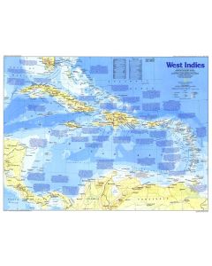 Making Of America West Indies Published 1987 Map