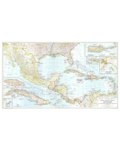 Mexico Central America And The West Indies Published 1939 Map