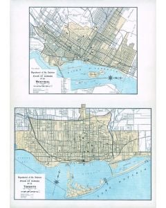 Montreal Toronto 1906 Map