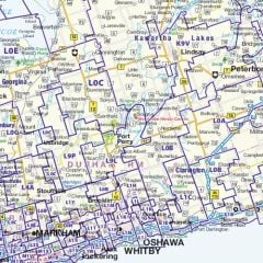 Ontario Postcode Fsas Wall Map Large