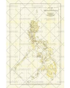 Philippines Published 1905 Map