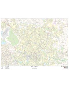 Raleigh, North Carolina Inner Metro - Landscape Map