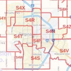 Regina Saskatchewan Postal Code Map