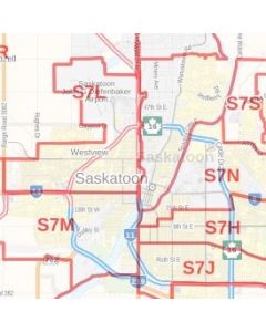 Saskatoon Saskatchewan Postal Code Map