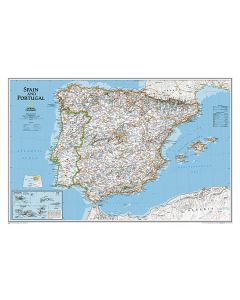 Spain And Portugal Classic Map