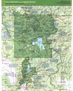 Yellowstone And Grand Teton Side 1 Published 1989 Map