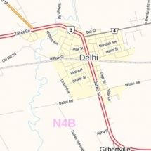 Delhi Ontario Map