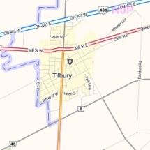 Tilbury Ontario Map