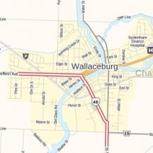 Wallaceburg Map, Ontario