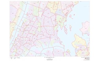 Bronx County, New York ZIP Codes Map