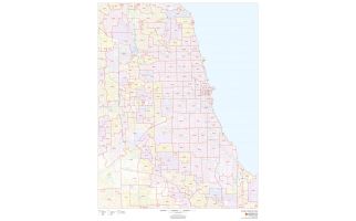 Chicago Zip Codes Map, Illinois ZIP Codes