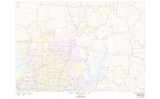 Collin County ZIP Code Map, Texas