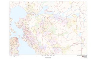Contra Costa County, California ZIP Codes Map