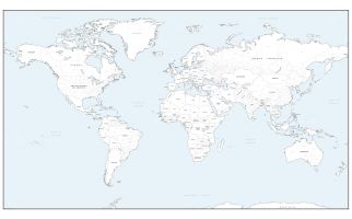 Detailed World Colouring Map - Giant