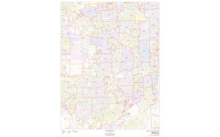 Dupage County ZIP Code Map, Illinois