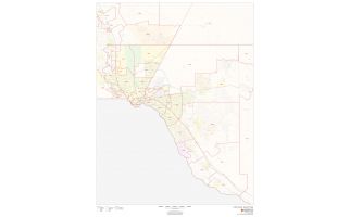 El Paso County ZIP Code Map, Texas