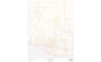 Hidalgo County ZIP Code Map, Texas