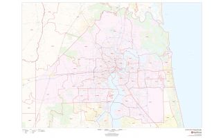Jacksonville Zip Codes Map, Florida ZIP Codes