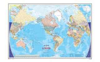 Le monde - Carte Murale - L'Atlas du Canada