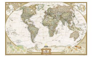 World Executive Wall Map