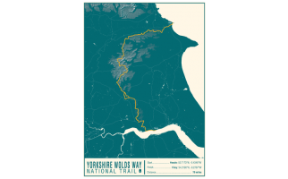 Yorkshire Wolds Way National Trail Map Print