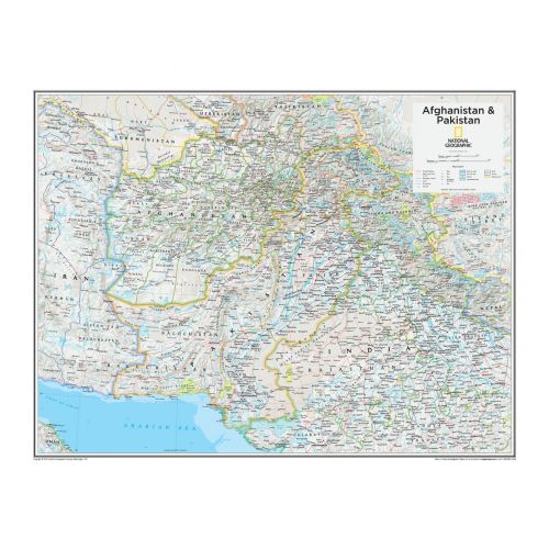 Afghanistan Pakistan Atlas Of The World 10Th Edition Map