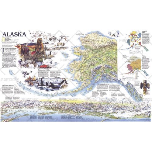 Alaska Theme Published 1994 Map