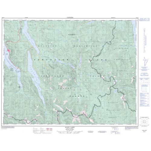 Alice Lake - 92 L/6 - British Columbia Map