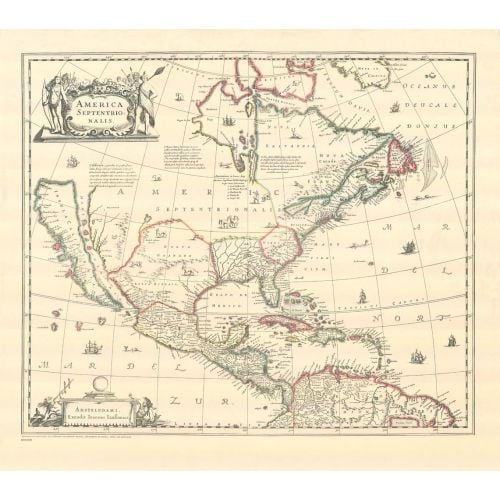 America Septentrionalis Map