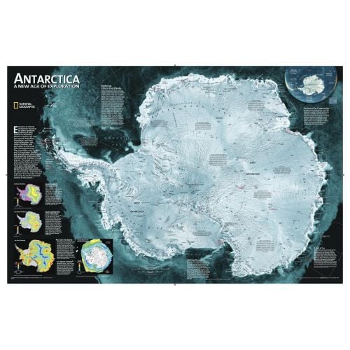 Antarctica Satellite Map