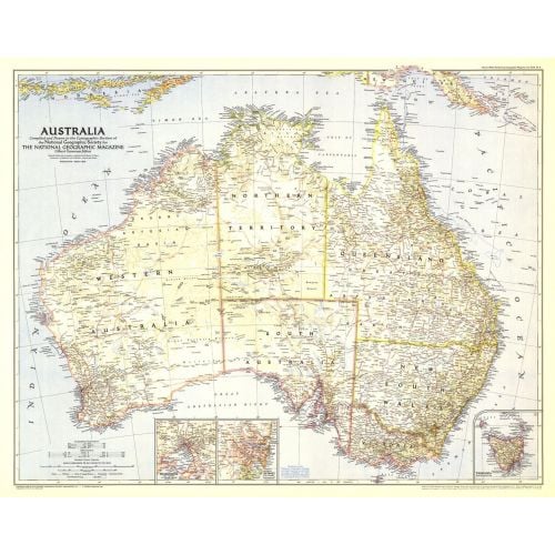 Australia Published 1948 Map