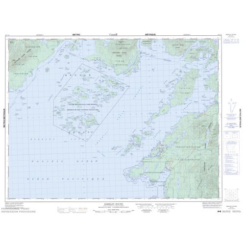Barkley Sound - 92 C/14 - British Columbia Map