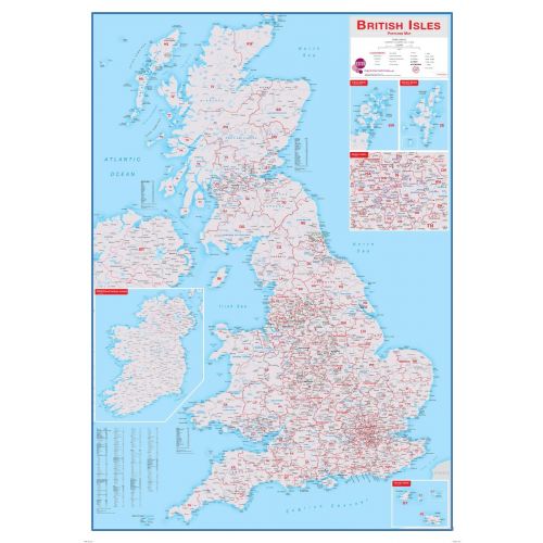 British Isles Postcode Map