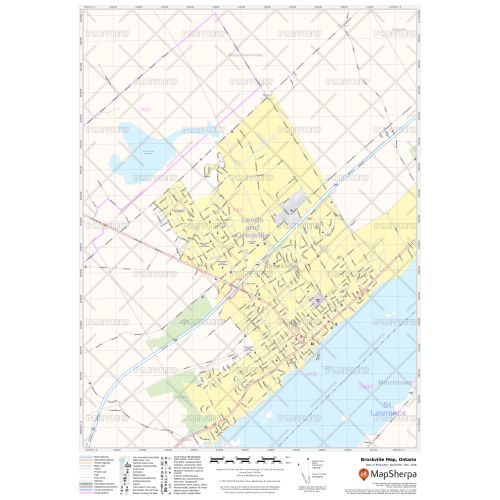 Brockville Map, Ontario